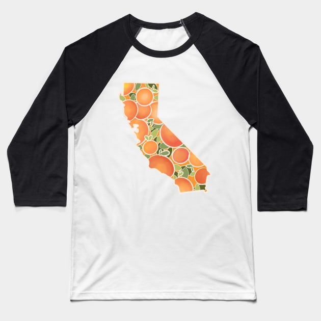 California oranges Baseball T-Shirt by avadoodle